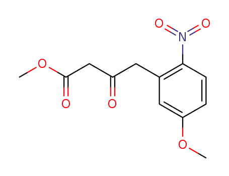 Molecular Structure of 130916-41-5 (Methyl 4-(5-methoxy-2-nitrophenyl)-3-oxobutyrate)