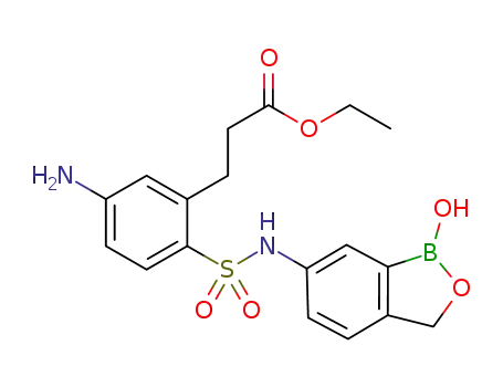 ethyl 3-(5-amino-2-(N-(1-hydroxy-1,3-dihydrobenzo[c][1,2]oxaborol-6-yl)sulfamoyl)phenyl)propanoate