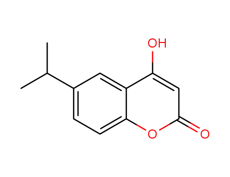 Molecular Structure of 288399-92-8 (4-HYDROXY-6-ISOPROPYL-2H-CHROMEN-2-ONE)
