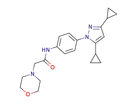 N-[4-(3,5-dicyclopropyl-1H-pyrazol-1-yl)phenyl]-2-morpholinoacetamide