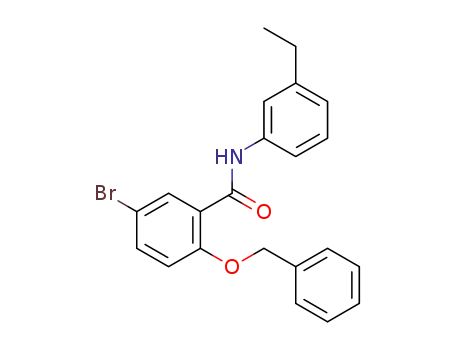 5-bromo-N-(3-ethylphenyl)-2-[(phenylmethyl)oxy]benzamide