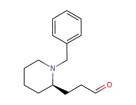 (R)-3-[N<sup>(1)</sup>-benzylpiperidin-2-yl]propanal