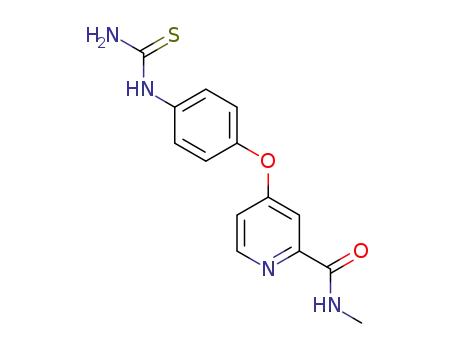 N-methyl-4-(4-thioureidophenoxy)picolinamide