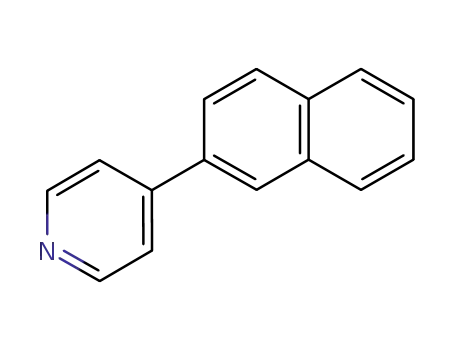 Molecular Structure of 111876-50-7 (Pyridine, 4-(2-naphthalenyl)-)