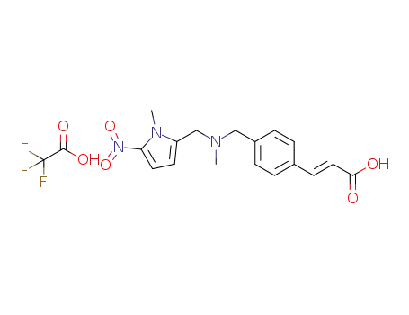 (E)-(4-{methyl[(1-methyl-5-nitro-2-pyrrolyl)methyl]-amino}methyl)cinnamic acid trifluoroacetate