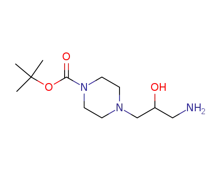 Molecular Structure of 811841-98-2 ((+/-)-1-AMINO-3-N-(4'-BOC-PIPERAZINYL)-2-PROPANOL)
