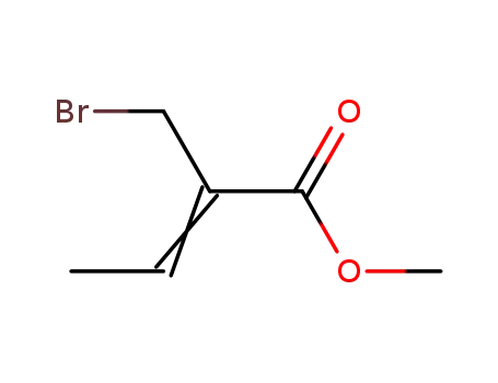 Molecular Structure of 60941-07-3 (2-Butenoic acid, 2-(bromomethyl)-, methyl ester)