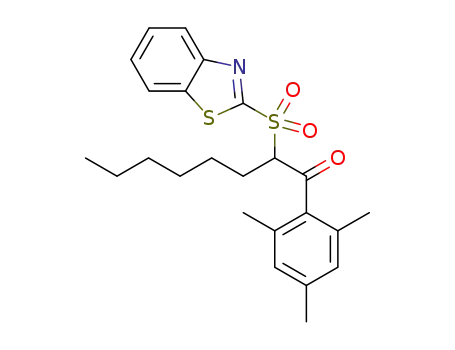 2-(benzo[d]thiazol-2-ylsulfonyl)-1-mesityloctan-1-one