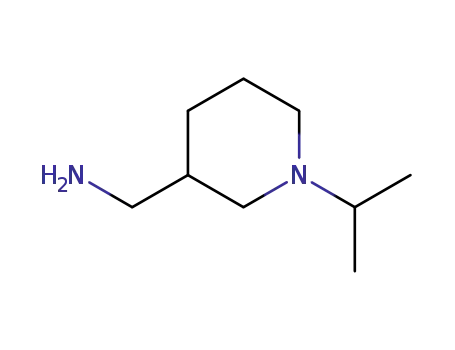 Molecular Structure of 875400-96-7 (C-(1-ISOPROPYL-PIPERIDIN-3-YL)-METHYLAMINE)