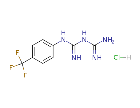 Imidodicarbonimidicdiamide, N-[4-(trifluoromethyl)phenyl]-, hydrochloride (1:1)