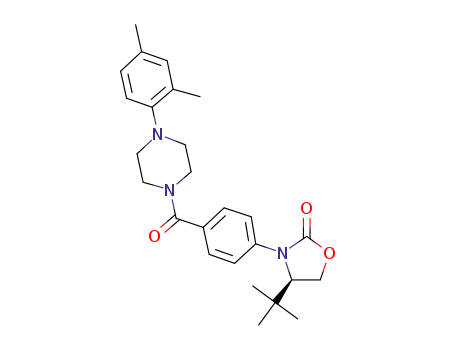 (R)-4-tert-butyl-3-{4-[4-(2,4-dimethylphenyl)piperazine-1-carbonyl]phenyl}oxazolidin-2-one