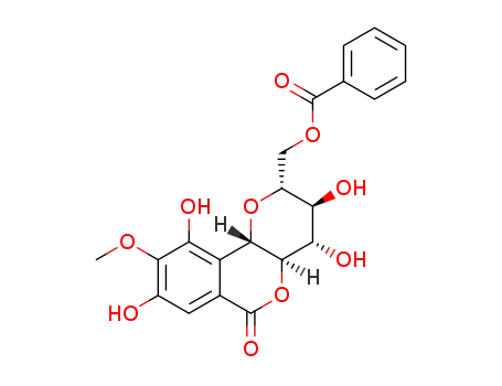 Molecular Structure of 1329446-37-8 (11-O-benzoylbergenin)