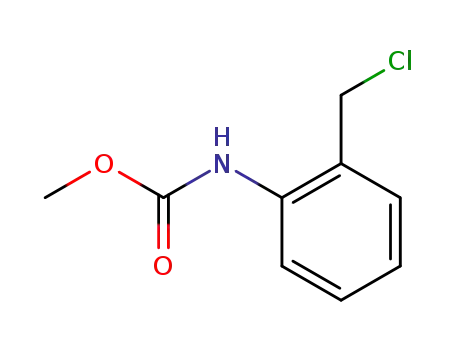 Molecular Structure of 117550-42-2 (Carbamic acid, [2-(chloromethyl)phenyl]-, methyl ester)