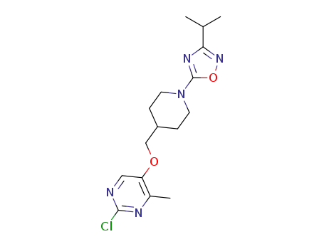 2-chloro-5-[1-(3-isopropyl-[1,2,4]oxadiazol-5-yl)piperidin-4-ylmethoxy]-4-methylpyrimidine