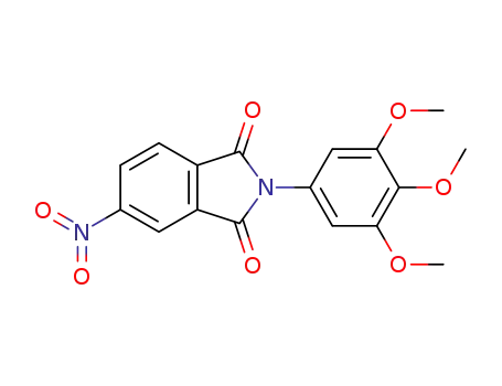 Molecular Structure of 1293923-35-9 (5-nitro-2-(3,4,5-trimethoxyphenyl)isoindoline-1,3-dione)