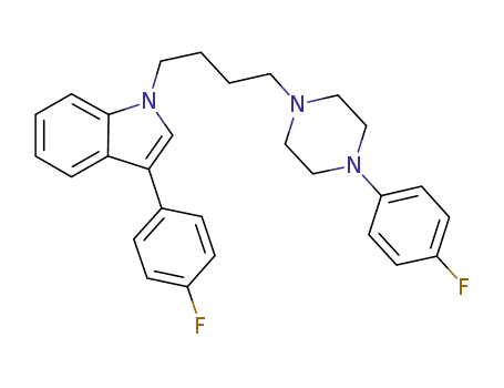 3-(4-fluorophenyl)-1-(4-(4-(4-fluorophenyl)piperazin-1-yl)butyl)indole