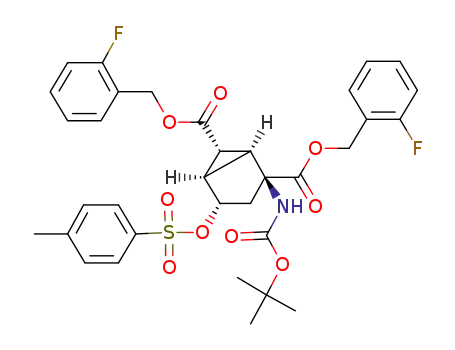 Bis[(2-fluorophenyl)methyl] (1S,2S,4S,5R,6R)-2-(tert-butoxycarbonylamino)-4-(p-tolylsulfonyloxy)bicyclo[3.1.0]hexane-2,6-dicarboxylate