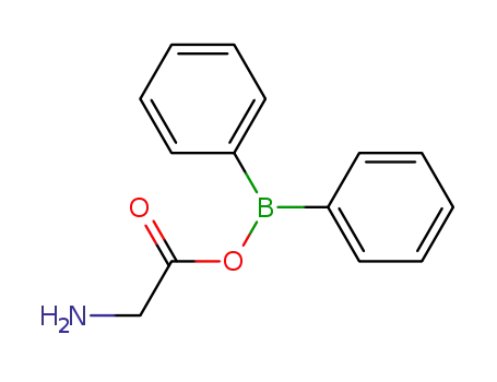 Molecular Structure of 14335-29-6 (Glycyl diphenylborinate, 95%)