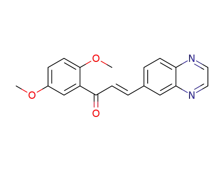 (2E)-1-(2,5-dimethoxyphenyl)-3-(quinoxalin-6-yl)prop-2-en-1-one
