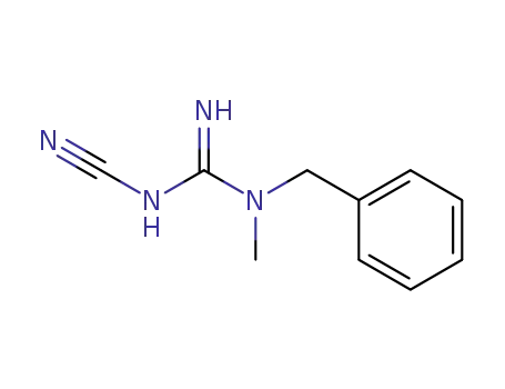 Molecular Structure of 99069-43-9 (<i>N</i>-benzyl-<i>N</i>'-cyano-<i>N</i>-methyl-guanidine)