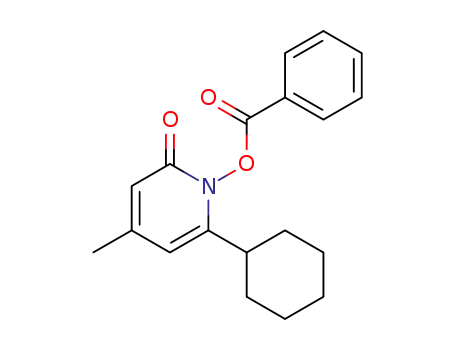 Molecular Structure of 1351572-55-8 (1-benzoyloxy 6-cyclohexyl-4-methylpyridine-2(1H)-one)