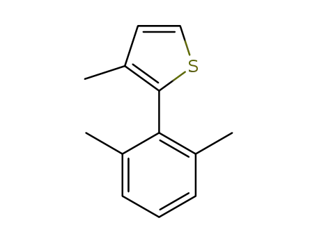Molecular Structure of 1308652-76-7 (2-(2,6-dimethylphenyl)-3-methylthiophene)