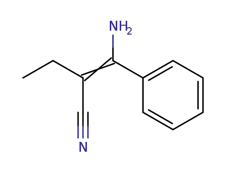 Butanenitrile, 2-(aminophenylmethylene)-