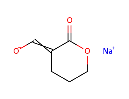 2H-Pyran-2-one, tetrahydro-3-(hydroxymethylene)-, sodium salt