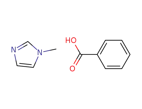 Molecular Structure of 104290-55-3 (1H-Imidazole, 1-methyl-, monobenzoate)