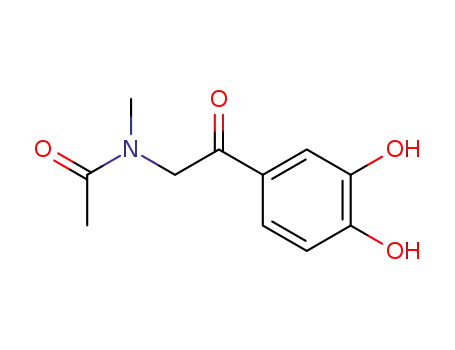 Molecular Structure of 99855-92-2 (Acetamide, N-[2-(3,4-dihydroxyphenyl)-2-oxoethyl]-N-methyl-)