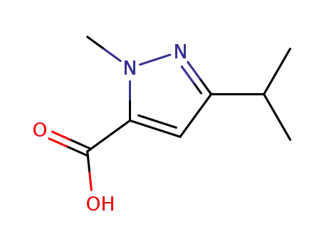 3-Isopropyl-1-methyl-1H-pyrazole-5-carboxylic acid
