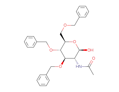 3,4,6-tri-O-benzyl-2-acetamido-2-deoxyamino-β-D-glucopyranose