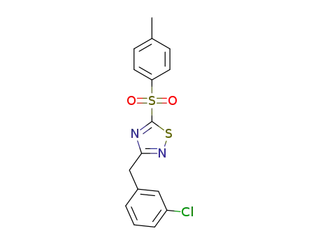 3-(3-chlorobenzyl)-5-[(4-methylphenyl)sulphonyl]-1,2,4-thiadiazole