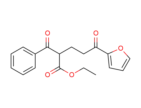 Molecular Structure of 1268159-24-5 (ethyl 2-benzoyl-5-(furan-2-yl)-5-oxopentanoate)