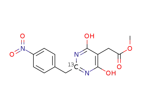 methyl [4,6-dihydroxy-2-(4-nitrobenzyl)-[2-(13C)]pyrimidin-5-yl]acetate