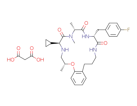 Molecular Structure of 1284151-33-2 (C<sub>3</sub>H<sub>4</sub>O<sub>4</sub>*C<sub>30</sub>H<sub>39</sub>FN<sub>4</sub>O<sub>4</sub>)