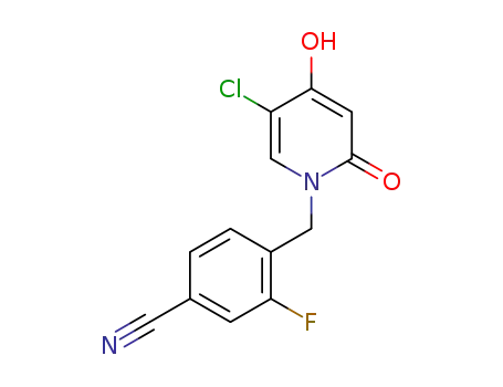 4-(5-chloro-4-hydroxy-2-oxo-2H-pyridin-1-ylmethyl)-3-fluoro-benzonitrile