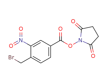 Molecular Structure of 141884-92-6 (4-bromomethyl-3-nitrobenzoic acid succinimide ester)