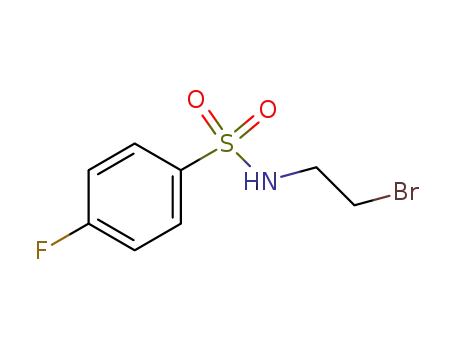 Molecular Structure of 51983-24-5 (N-(2-Bromo-ethyl)-4-fluoro-benzenesulfonamide)