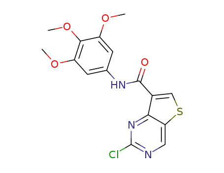 2-chloro-thieno[3,2-d]pyrimidine-7-carboxylic acid (3,4,5-trimethoxy-phenyl)-amide