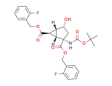 bis[(2-fluorophenyl)methyl] (1S,2S,4R,5R,6R)-2-(tert-butoxycarbonylamino)-4-hydroxy-bicyclo[3.1.0]hexane-2,6-dicarboxylate