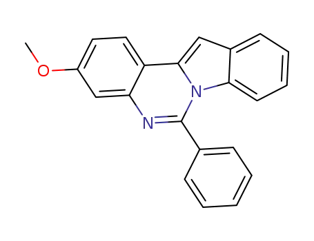 Molecular Structure of 1469538-16-6 (3-methoxy-6-phenylindolo[1,2-c]quinazoline)