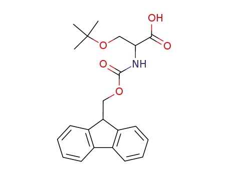 Molecular Structure of 205812-07-3 (Serine, O-(1,1-dimethylethyl)-N-[(9H-fluoren-9-ylmethoxy)carbonyl]-)