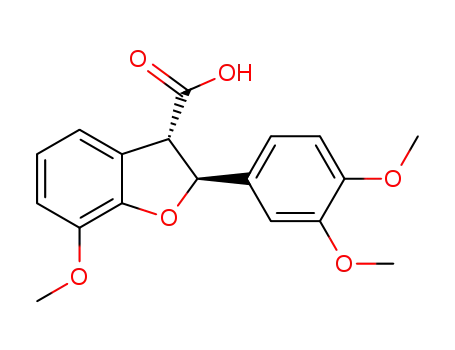 (2S,3S)-2-(3,4-Dimethoxyphenyl)-7-methoxy-2,3-dihydrobenzofuran-3-carboxylic acid