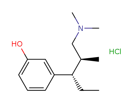 Molecular Structure of 175591-10-3 (Phenol, 3-[(1S,2S)-3-(dimethylamino)-1-ethyl-2-methylpropyl]-,
hydrochloride)