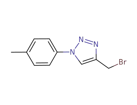 Molecular Structure of 875658-15-4 (1H-1,2,3-Triazole, 4-(bromomethyl)-1-(4-methylphenyl)-)