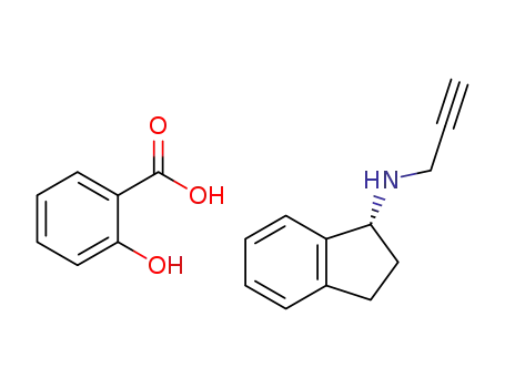 R-(+)-N-propargyl-1-aminoindane salicylate