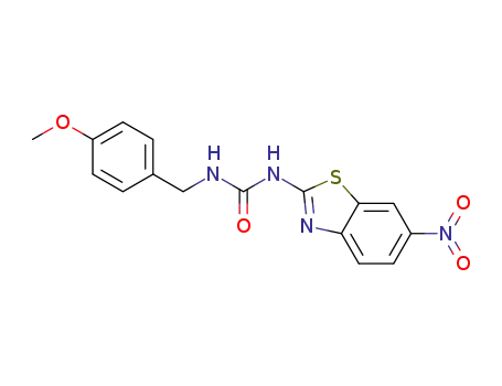 Molecular Structure of 1334127-13-7 (1-(4-methoxybenzyl)-3-(6-nitrobenzo[d]thiazol-2-yl)urea)
