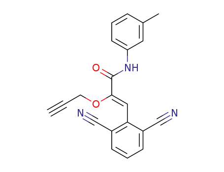 (Z)-3-(2,6-dicyanophenyl)-2-(prop-2-ynyloxy)-N-m-tolylacrylamide