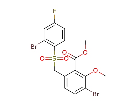 methyl 3-bromo-6-(2-bromo-4-fluorobenzenesulphonylmethyl)-2-methoxybenzoate